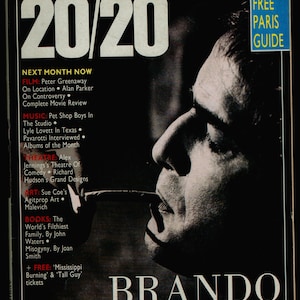 Time Out London 20/20 April 1989 Marlon Brando