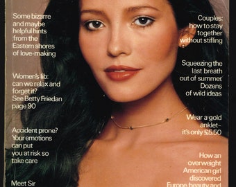 Cosmopolitan UK Agosto 1978 Portada de la revista British Original Vintage Fashion: Barbara Carrera