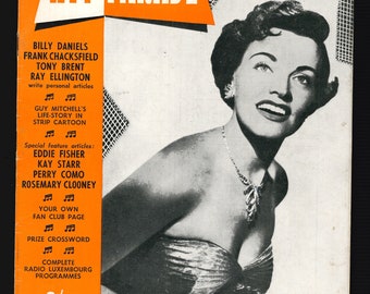 Hit Parade Vol 1 No 3 agosto 1954 Rivista originale Rock n Roll Kay Starr