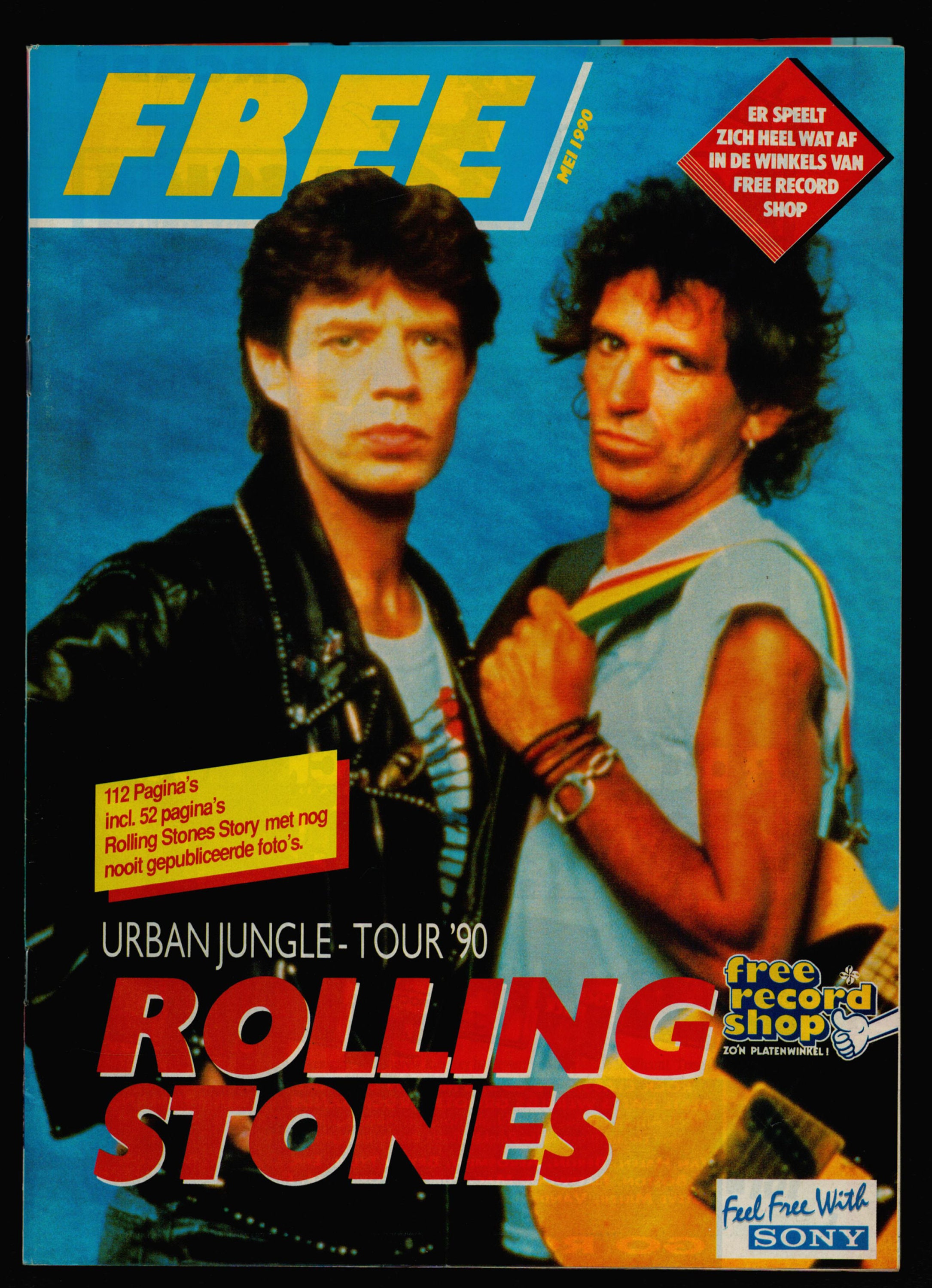 Rolling Stones Urban Jungle - Tour May 1990 Dutch Magazine - Etsy