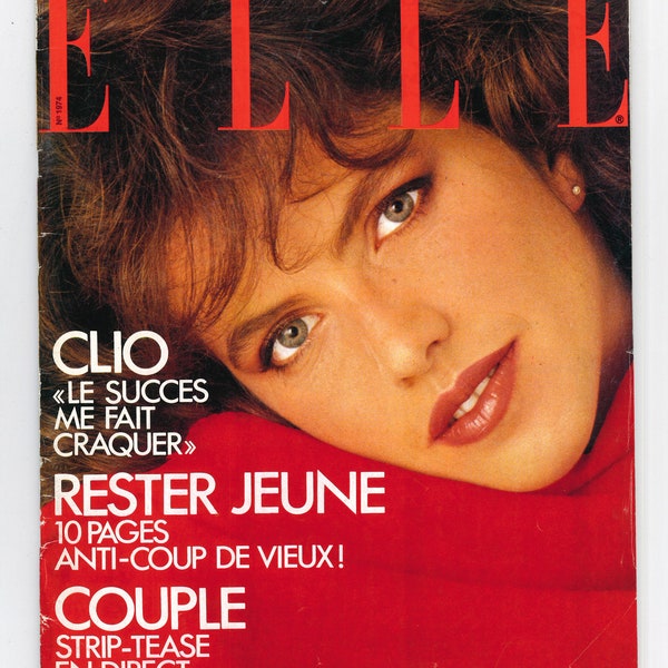Elle Nov 7 1983 French Edition Vintage Magazine