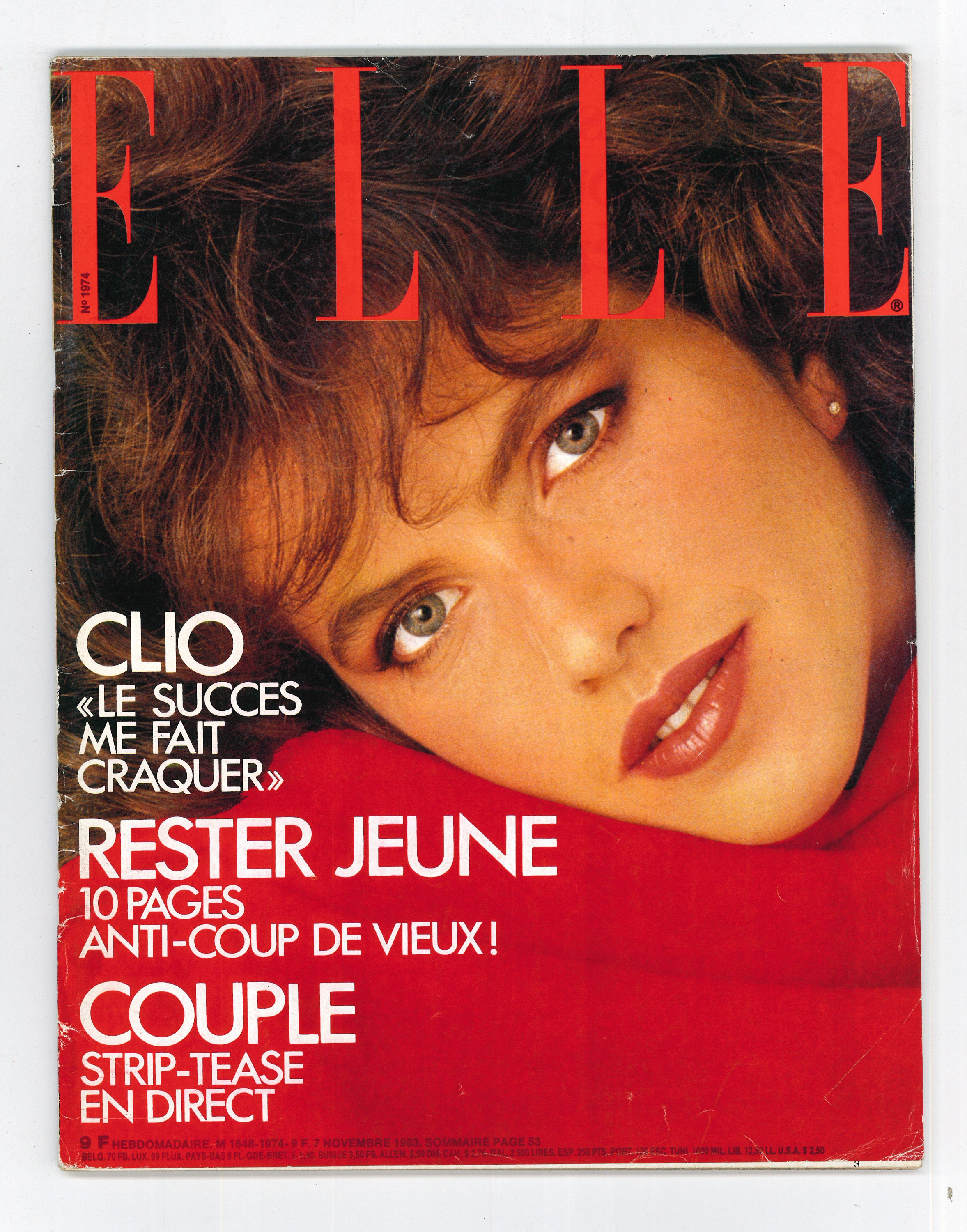Elle Nov 7 1983 French Edition Vintage Magazine - Etsy Canada