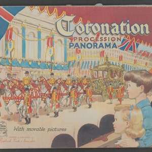 Coronation Procession Panorama With Movable Pictures June 2 1953 Queen Elizabeth II