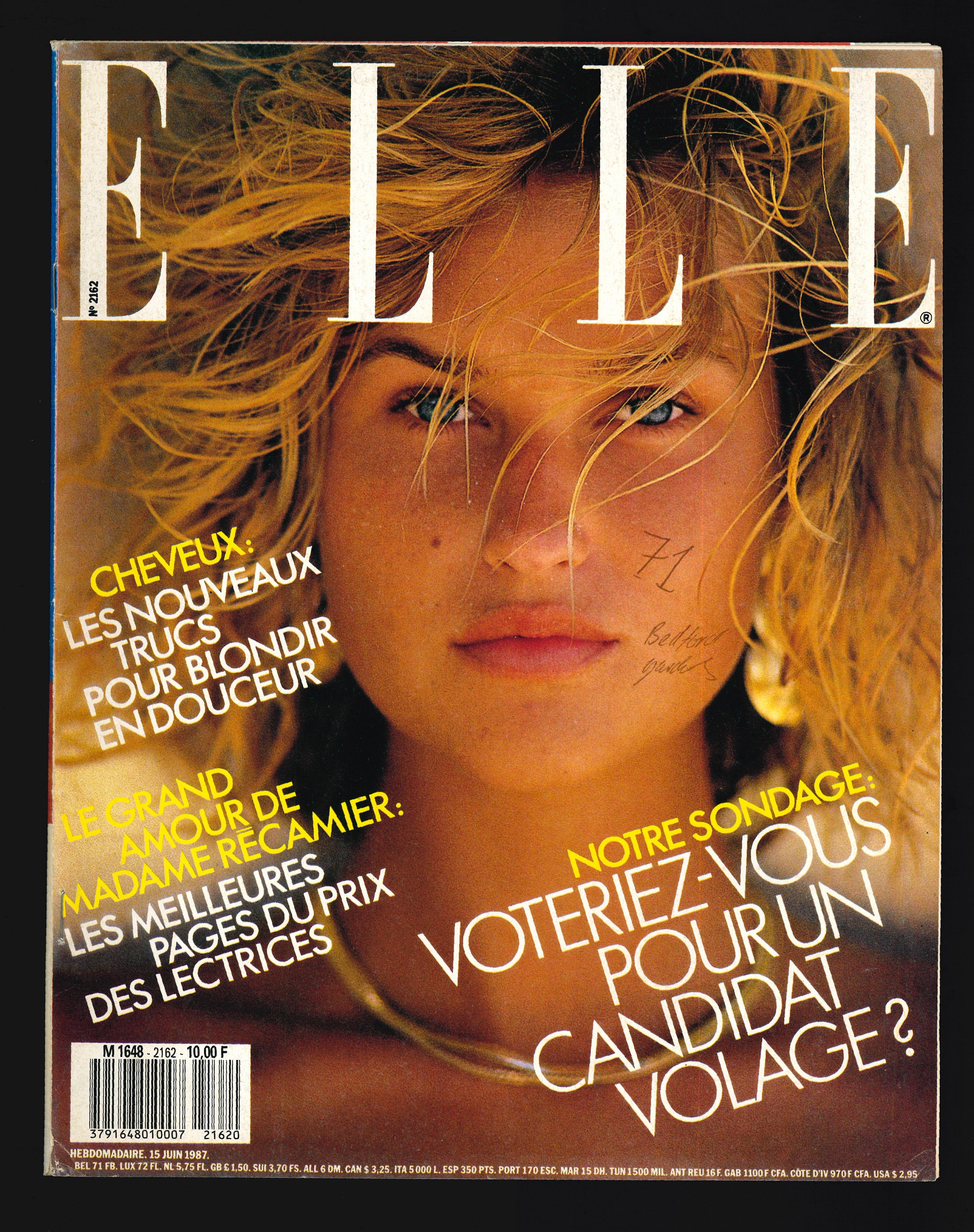 Elle June 15 1987 French Edition Vintage Magazine - Etsy Canada
