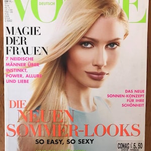 Vogue Deutsch May 1996 German Vintage Fashion Original Magazine Kirsty Hume