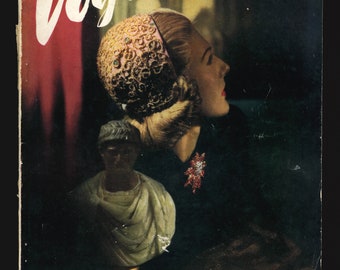 Vogue UK  March 1944 Original Vintage Fashion Magazine 80th