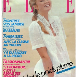 Elle no 1799 30. Juni 1980 Paris Französisches Ausland Original Vintage Mode Magazin Geschenk Geburtstag