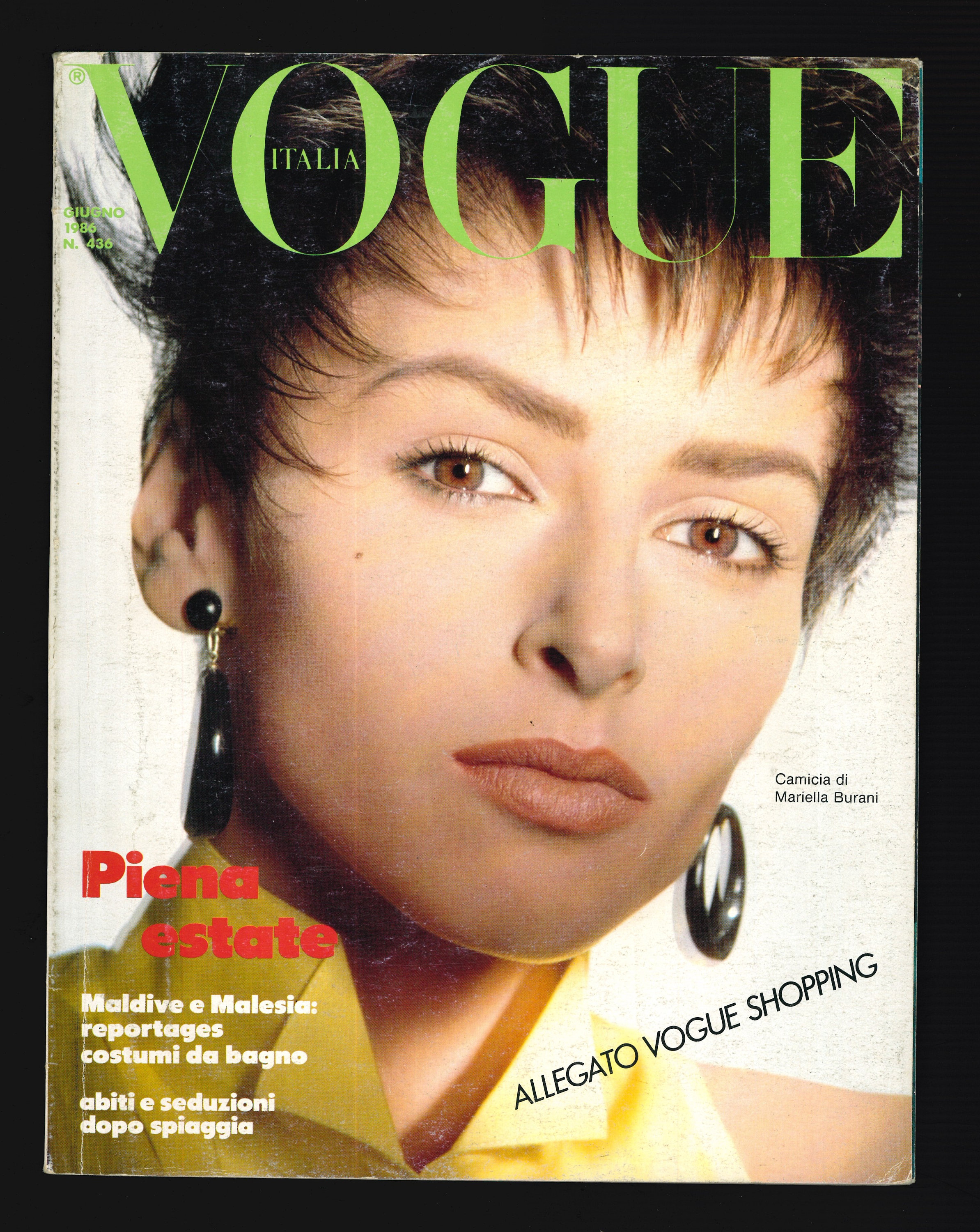 Vogue Italia June 1986 NATHALIE GABRIELLI Mary Mize Mario TESTINO
