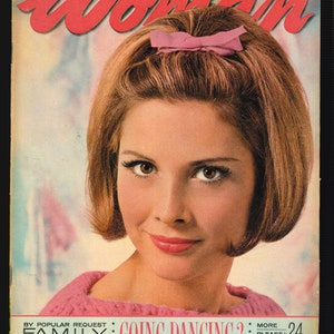 Frau Jan 26 Jan 1963 Vintage Magazin Mode Schönheit