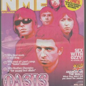 NME 15 June 2002 Oasis Fatboy Slim Ozzy Osbourne Eminem The Coral