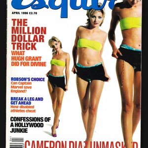 Esquire Magazine April 1996 Cover: Cameron Diaz