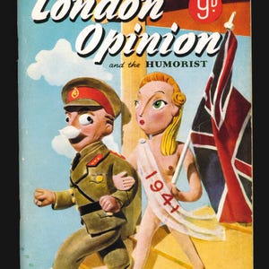 London Opinion and the Humorist  Jan - Nov 1941 Vintage Original Men Magazine Scarce