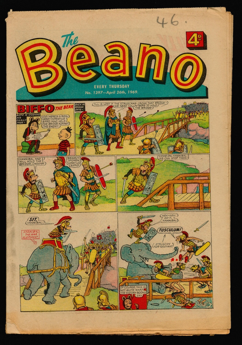 Beano No 1397 April 26 1969 UK Original British Vintage Comics Magazine ...
