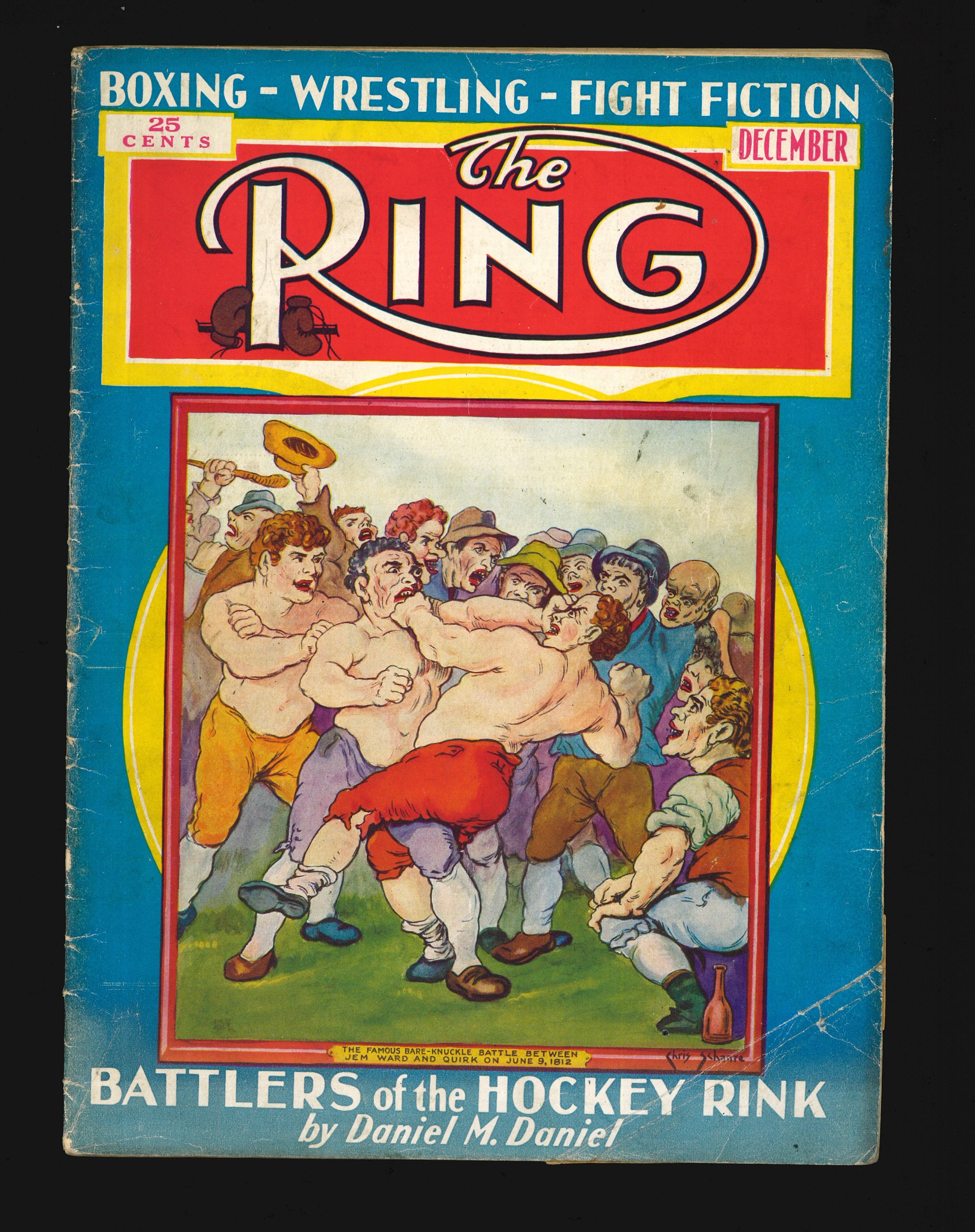 The Ring 1933 Boxing Wrestling Fighting Original Vintage