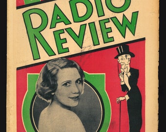 Radio Review No 19 Mars 14 1936 Original Magazine