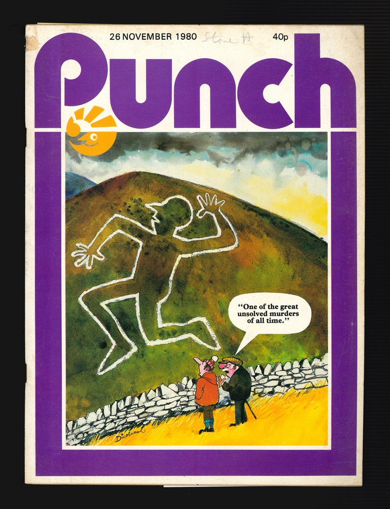Punch Nov 1980 Bundle von 3 Kopien Vintage Original Satire Magazine Bild 3