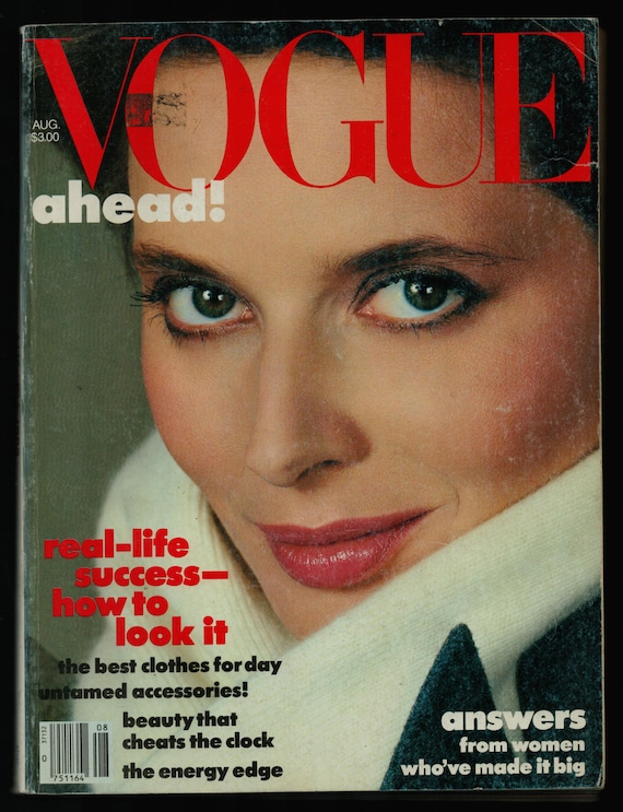 Vogue Aug 1983 US American Original Vintage Fashion Magazine Cover - Main Image
