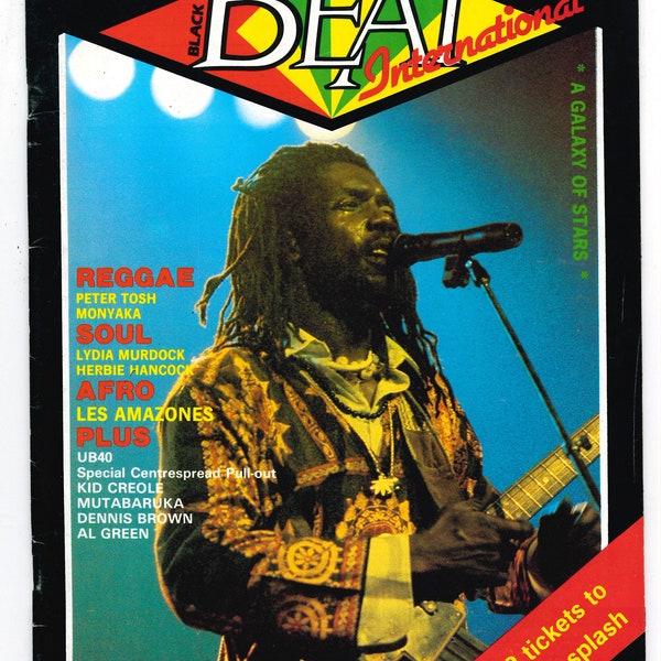 Black Beat International Dec / Jan Issue Peter Tosh Monyaka Reggae Soul Afro