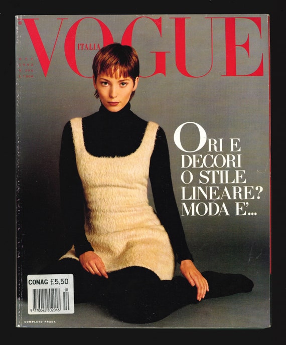 Vogue Italia No 506 Oct 1992 Original Vintage Fashion Vogue Italia No 506 Oct 1992 Original Vintage Fashion