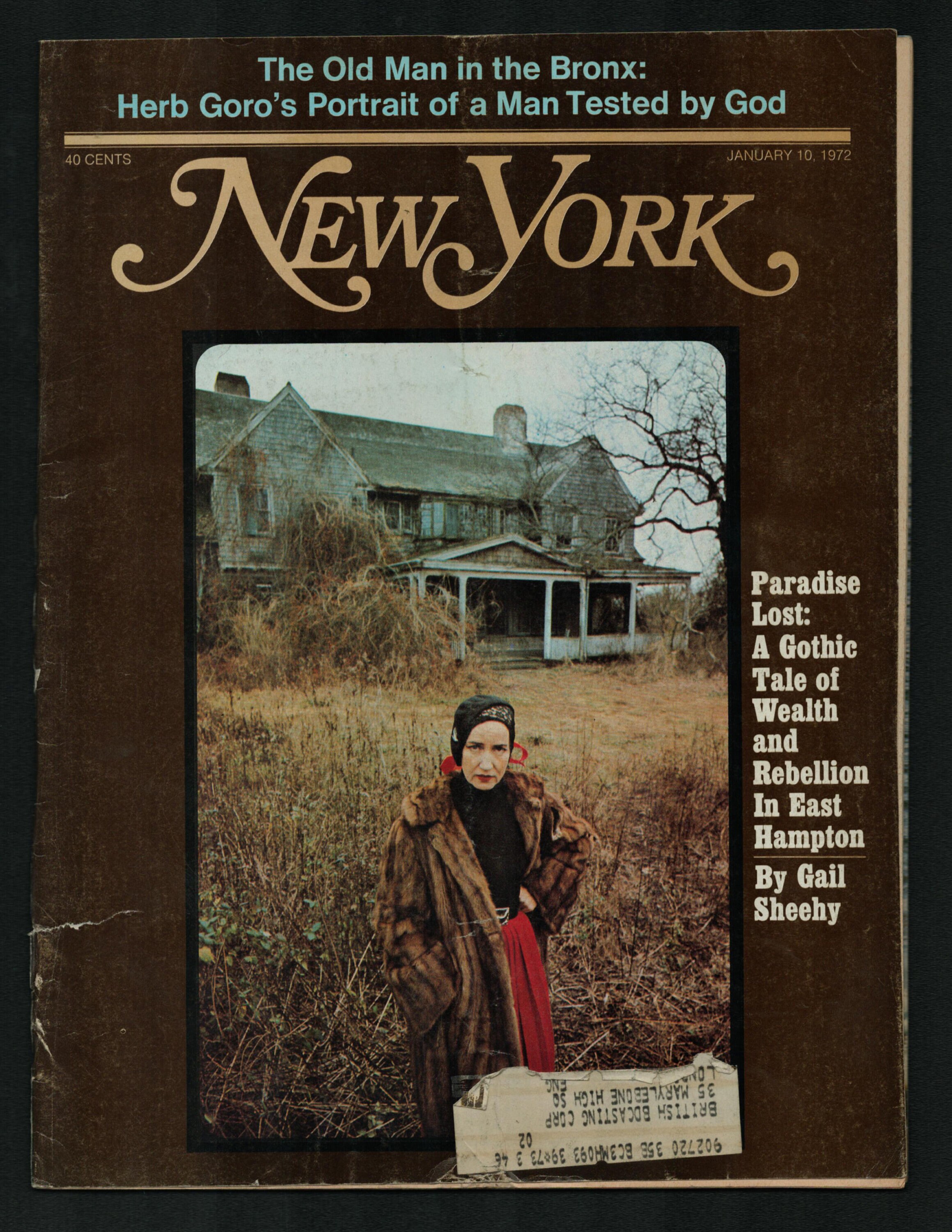New York Jan 10 1972 Vintage Magazine Grey Gardens - Etsy