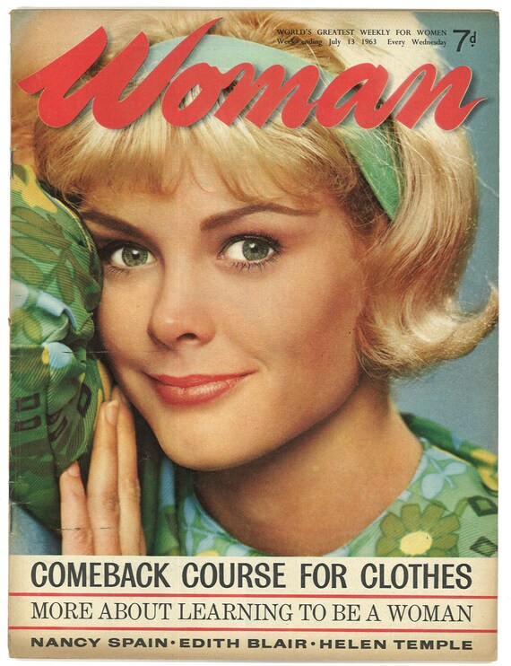 Woman UK July 13 1963 Original British Vintage Weekly Women