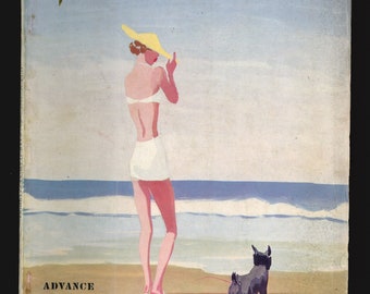 Vogue US July 15, 1937,  Original Vintage Fashion Magazine