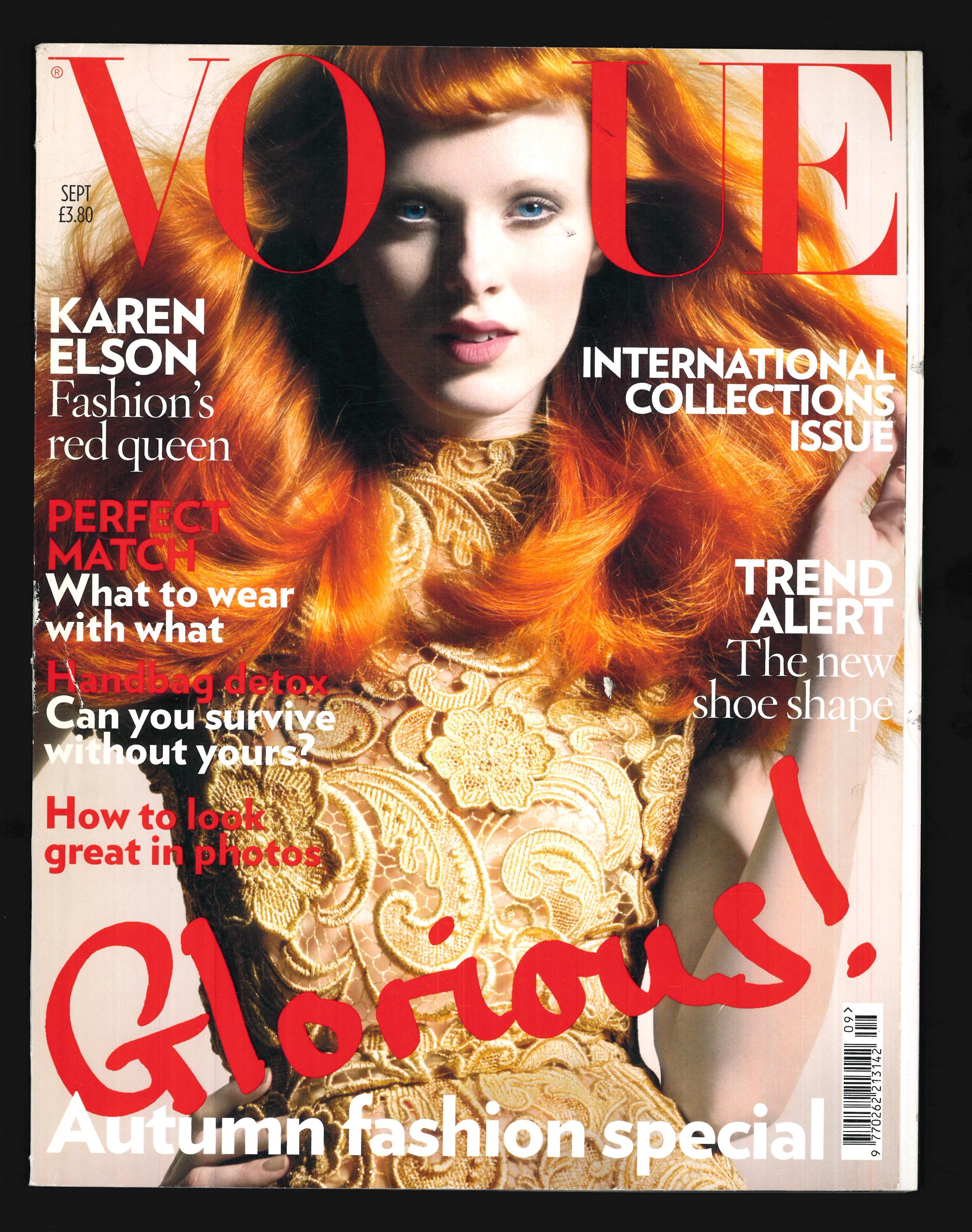 【新品未開封】 VOGUE THE COVERS Vogue UK Sept 2008 British Original Fashion Magazine Cover