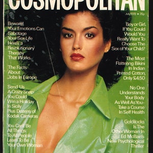 Cosmopolitan UK July 1978 British Original Vintage Fashion Magazine cover: Janice Dickinson