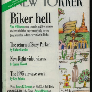 New Yorker Feb 13 1995 Original Journalism Vintage Magazine Wishire & Lex por Saul Steinberg