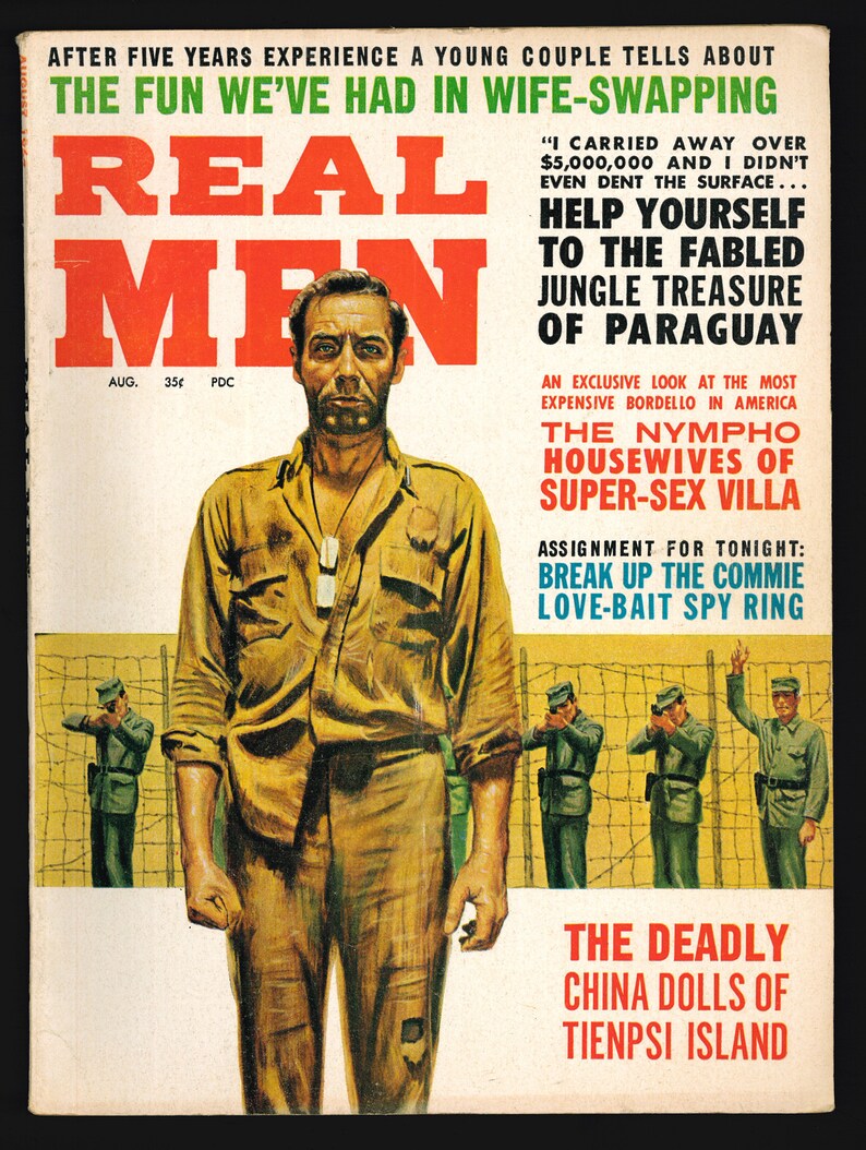 Real Man Magazine Real Men Pulp Magazine Stories Action Adventure 1960's - Etsy