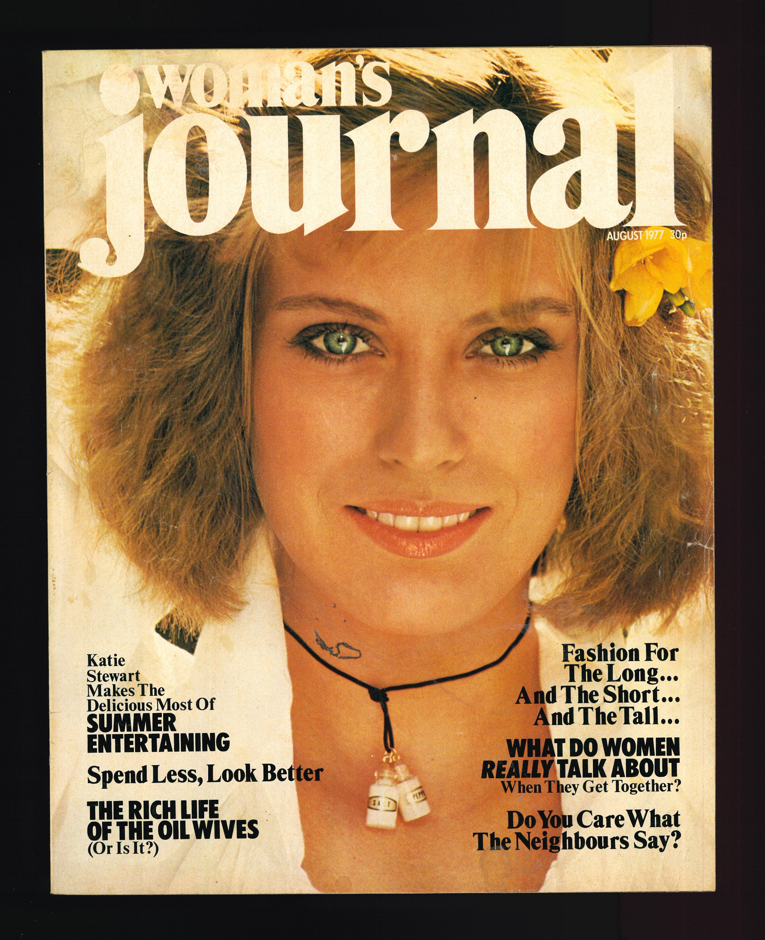 Woman's Journal Aug 1980 Original Vintage Magazine Cover: The rich life of the oil wives