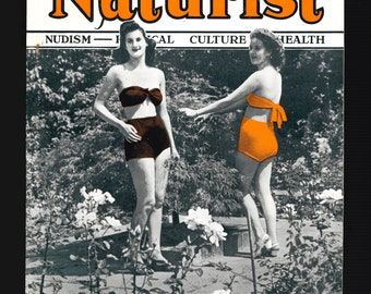 The Naturist Aug 1946 Original Vintage Magazine Nudism Physical Culture Health.