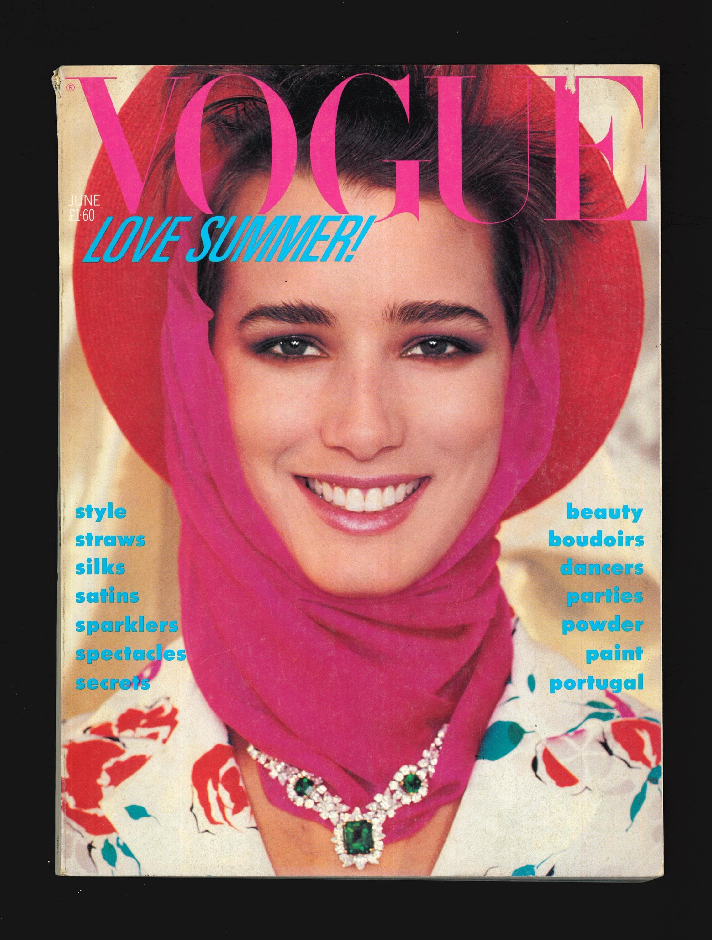 Vogue UK June 1984 British Original Vintage Magazine Suzanne Lanza