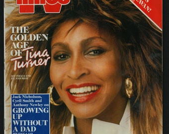 TV TIMes June 24-30 1989  Vintage Magazine cover: Tina Turner