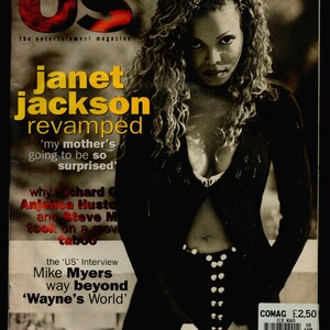Amerikansk vecka augusti 1993 Originalomslag till Janet Jackson, kändis- och underhållningsmagasin
