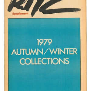 Ritz Supplement 1979 David Bailey and David Litchfield Fashion Entertainment Art