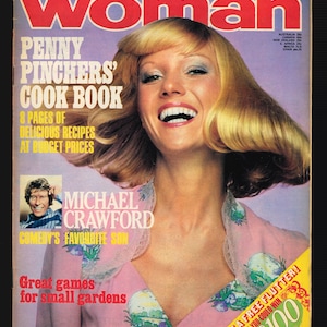 Woman May 25 1974 Vintage Magazine Fashion Beauty Cooking Michael Crawford 50th