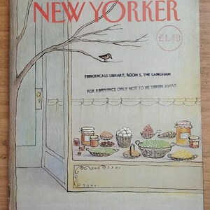 New Yorker 9 kwietnia 1984 Oryginalne dziennikarstwo Magazyn vintage Mały sklepik w Brooklynie Eugene Mihaesco 40.