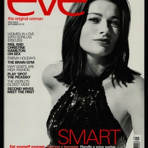 Eve Magazine Pierwszy numer wrzesień 2000 Oryginalna kobieta Neil i Christine Hamilton