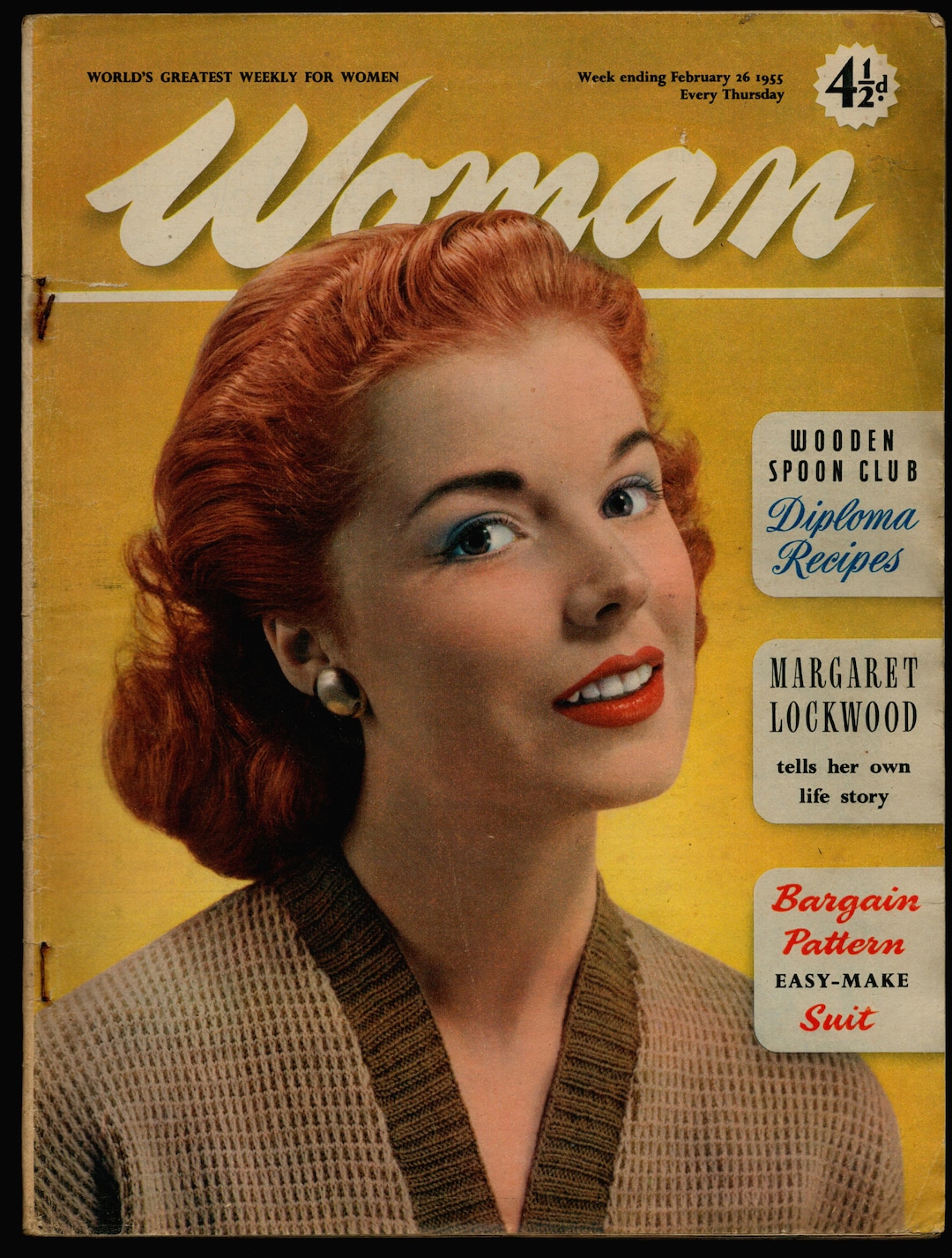 Woman Feb 26 1955 Original British Vintage Weekly Women Magazine woman-feb-26-1955-original-british-vintage-weekly-women-magazine