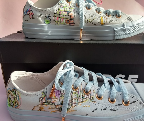 harry potter painted converse