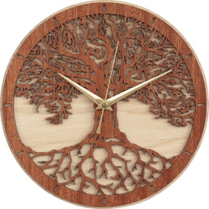 Baum des Lebens Uhr aus Holz - Begrenzte Produktion