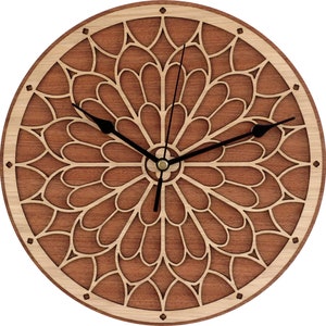 Notre Dame Clock in wood