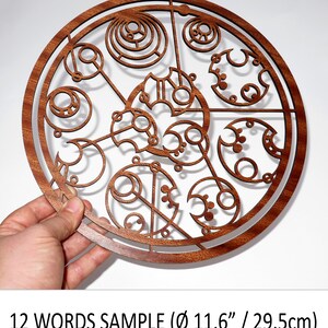 Custom Gallifreyan wood sign with your Name Inspired by Doctor Who image 9