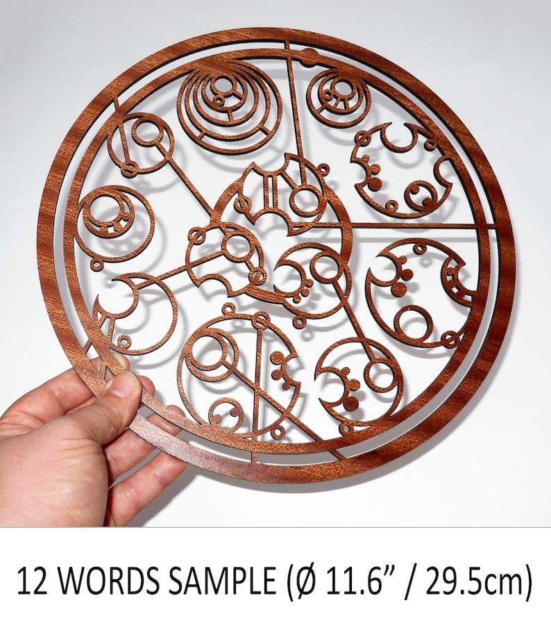 Custom Gallifreyan wood sign with your Name Inspired by Doctor Who image 9