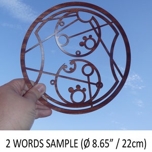 Custom Gallifreyan wood sign with your Name Inspired by Doctor Who image 5