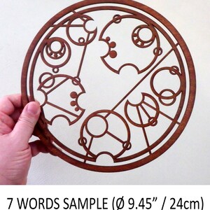 Custom Gallifreyan wood sign with your Name Inspired by Doctor Who image 7