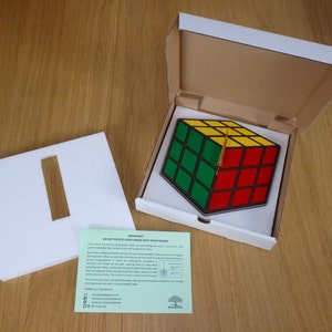 Rubik Clock in wood, Rubik Cube Clock, inpired by the 3x3 Rubik Cube Limited Production image 4