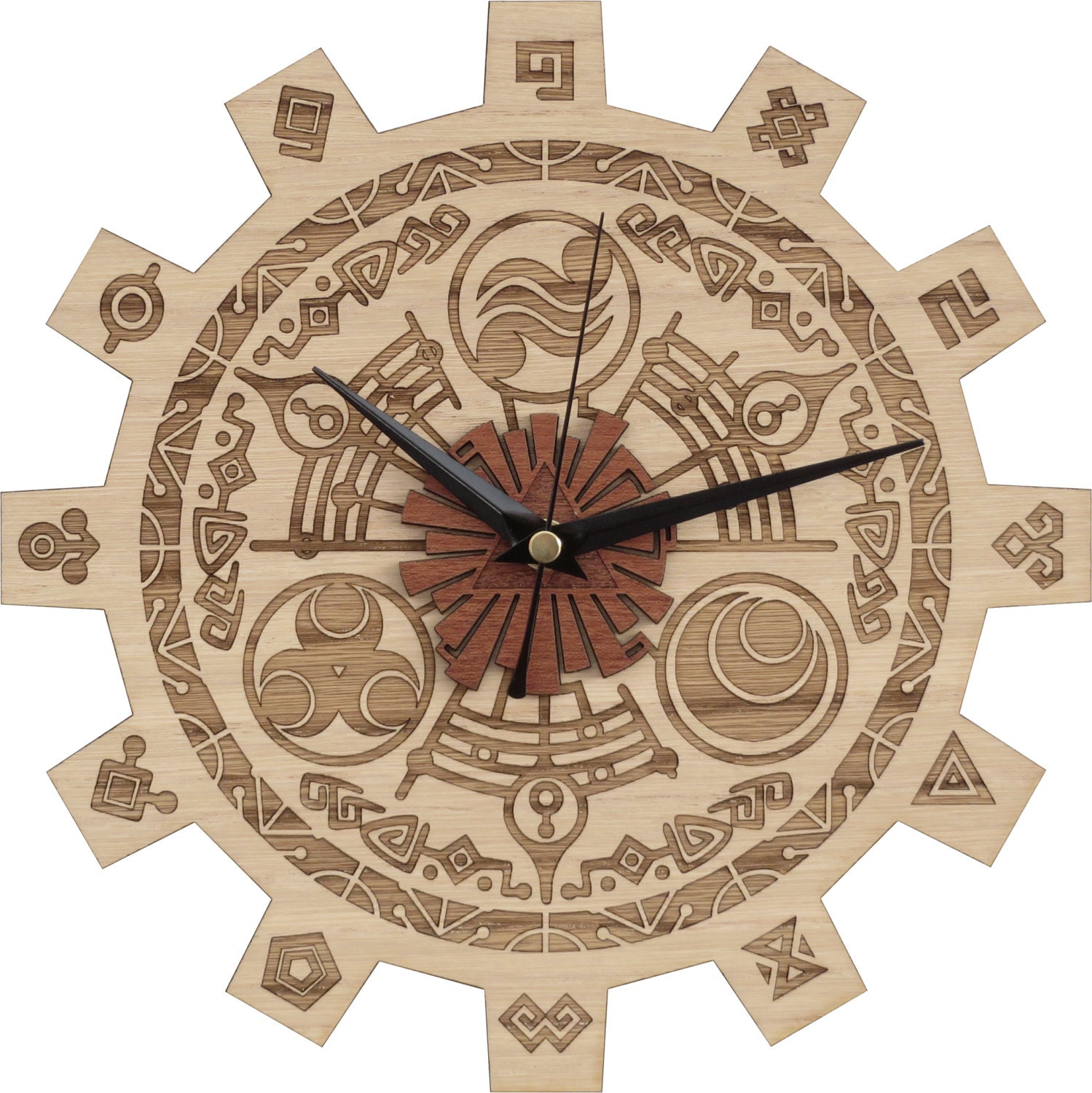 Zelda Clock in Wood - Gate of Time Clock