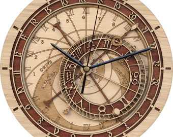 Prague Astronomical Clock in Wood - Limited Production